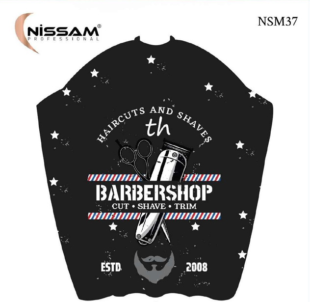 Vintage Barbershop Desenli Penuar